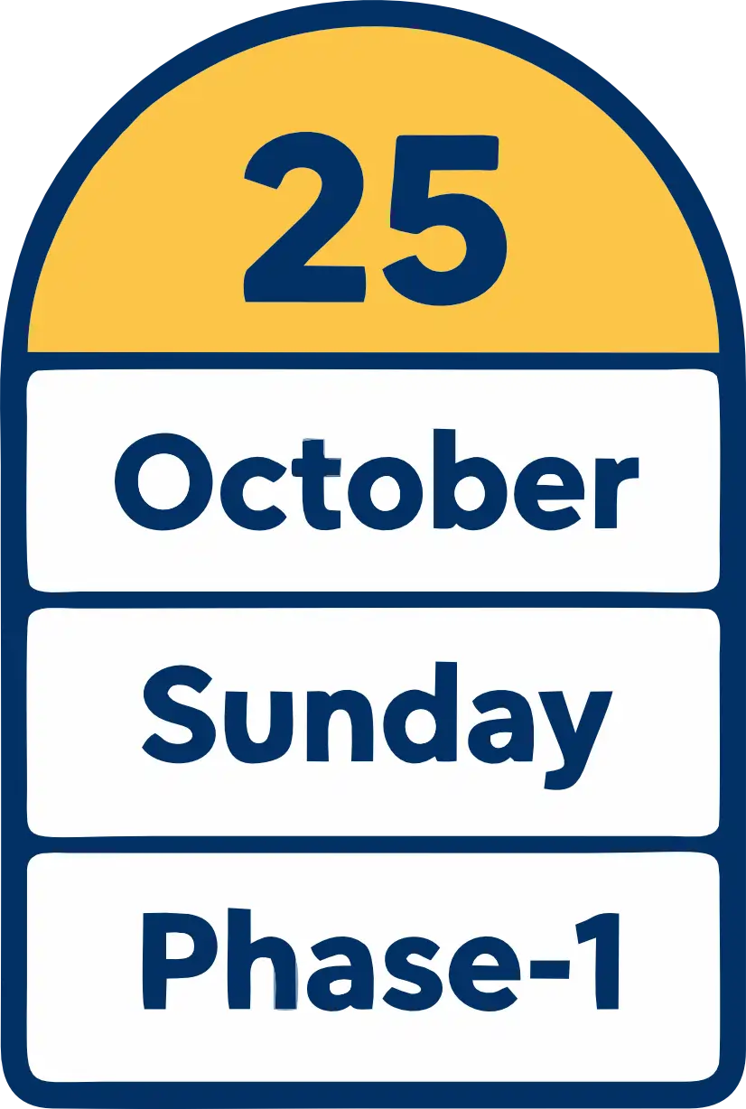 Phase 1 – Sunday, 25 October